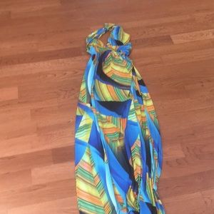 Beautiful multi colored maxi dress!
